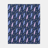 abstract vederspatroon fleece deken (Voorkant)