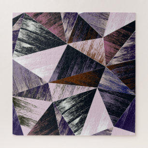 Abstract veelhoekpatroon, kleurrijke driehoeken. legpuzzel