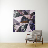 Abstract veelhoekpatroon, kleurrijke driehoeken. wandkleed (In situ)