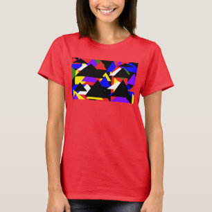 Abstract veelkleurig basis Shirt