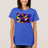 Abstract veelkleurig basis Shirt (Voorkant)