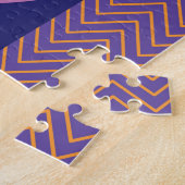 Abstract veelkleurig geometrisch  patroon legpuzzel (Zijkant)