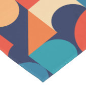 Abstract veelkleurig geometrisch vormenpatroon korte tafelloper (Hoek)