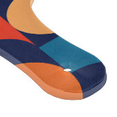 Abstract veelkleurig geometrisch vormenpatroon snijplank (Hoek)