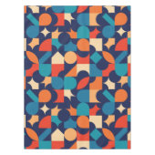 Abstract veelkleurig geometrisch vormenpatroon tafelkleed (Voorkant)