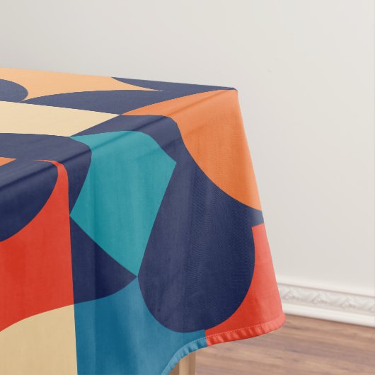 Abstract veelkleurig geometrisch vormenpatroon tafelkleed (Voorbeeld)