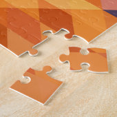 Abstract veelkleurig, laag polymozaïek. legpuzzel (Zijkant)