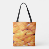 Abstract veelkleurig, laag polymozaïek. tote bag (Achterkant)