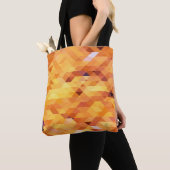 Abstract veelkleurig, laag polymozaïek. tote bag (Dichtbij)