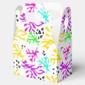 Abstract veelkleurig neonpatroon bedankdoosjes (Geopend)