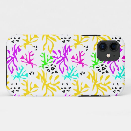 Abstract veelkleurig neonpatroon Case-Mate iPhone case (Achterkant (horizontaal))