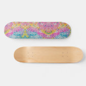 Abstract veelkleurig ontwerp persoonlijk skateboard (Horizontaal)