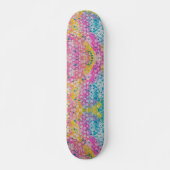 Abstract veelkleurig ontwerp persoonlijk skateboard (Voorkant)