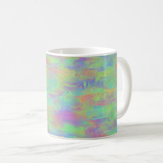 Abstract veelkleurig patroon koffiemok (Voorkant rechts)