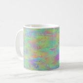 Abstract veelkleurig patroon koffiemok (Voorkant links)
