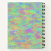 Abstract veelkleurig patroon notitieboek (Achterkant)