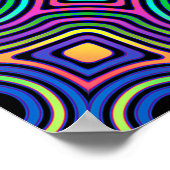 abstract veelkleurig tegel ontwerp poster (Hoek)