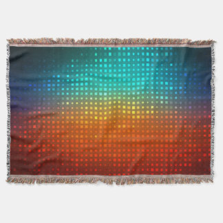 Abstract veelkleurig voetbal, artistieke verlichti deken