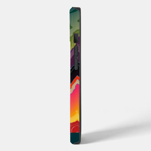 Abstract veelkleurige zigzag Case-Mate iPhone case (Achterkant / Links)