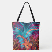 Abstract Veer fractal Tote Bag (Achterkant)