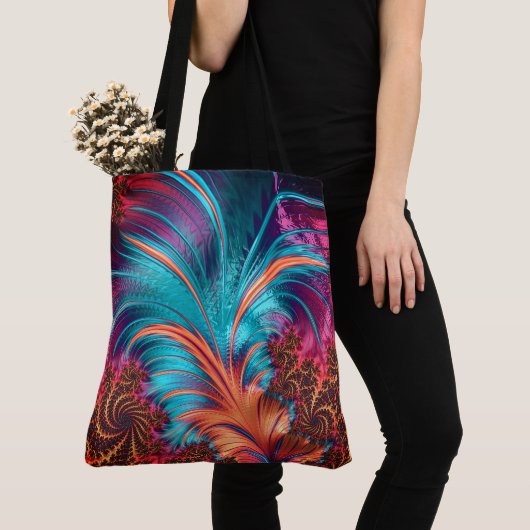 Abstract Veer fractal Tote Bag (Dichtbij)