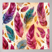 Abstract veerpatroon poster (Voorkant)