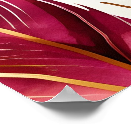 Abstract veerpatroon poster (Hoek)