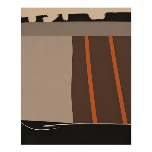Abstract Veld Perfect Poster (Voorkant)