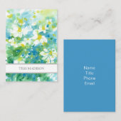 Abstract veld van Daisies Visitekaartje (Voorkant / Achterkant)