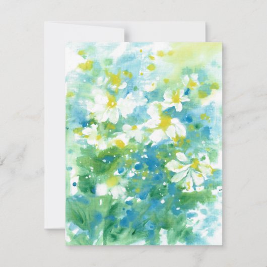 "Abstract veld van de dagen" Kaart (Achterkant)