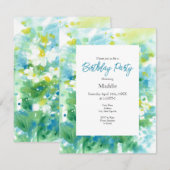 "Abstract veld van de dagen" Kaart (Voorkant / Achterkant)