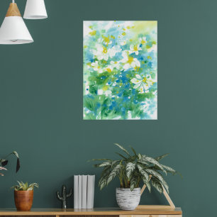 abstract "veld van de dagen" poster