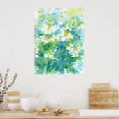 abstract "veld van de dagen" poster (Keuken)