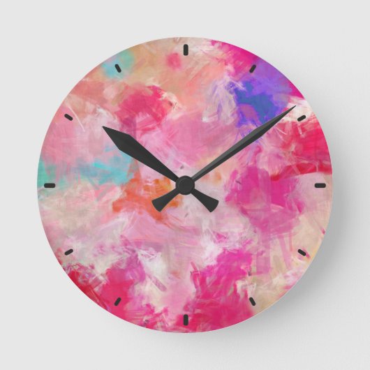 Abstract veld voor lentevloerventiel ronde klok (Voorkant)