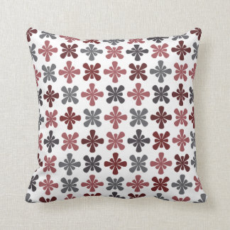 Abstract ventilatorpatroon van Burgundy Gray Maroo Kussen
