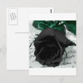 Abstract ventilatorzwart Roos Briefkaart (Voorkant / Achterkant)