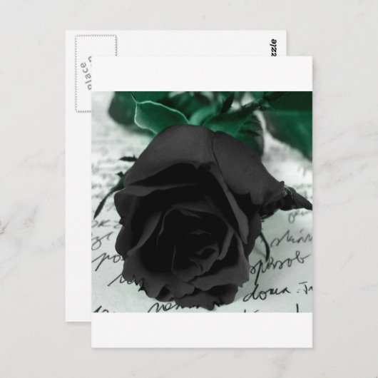 Abstract ventilatorzwart Roos Briefkaart (Voorkant / Achterkant)