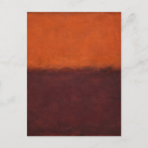 Abstract Verbrand Oranje Horizon Briefkaart