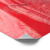 Abstract - Verf - frambozennevel Poster (Hoek)