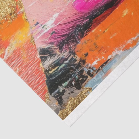 Abstract Vergulde Weerstand Kunst Decoupage Tissuepapier (Detail)