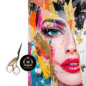 Abstract Vergulde Weerstand Kunst Decoupage Tissuepapier