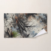 Abstract verkoold bos handdoek (Handdoek)