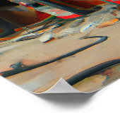 Abstract Verlaten Benzinepomp Ai Kunst Poster (Hoek)