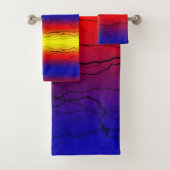 Abstract verloop bad handdoek (Insitu)