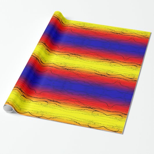 Abstract verloop cadeaupapier (Uitgerold)