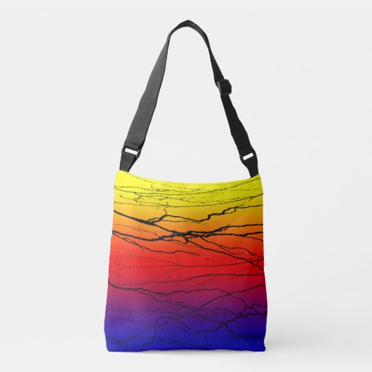 Abstract verloop crossbody tas (Voorkant)