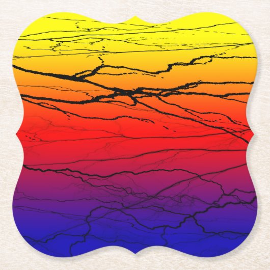Abstract verloop kartonnen onderzetters (Voorkant)