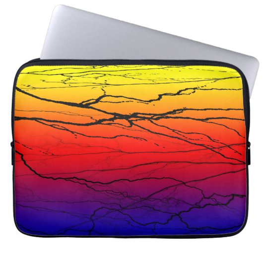 Abstract verloop laptop sleeve (Voorkant)