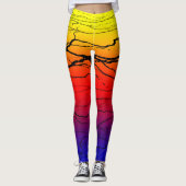 Abstract verloop leggings (Voorkant)