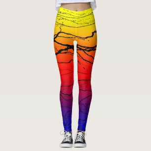 Abstract verloop leggings